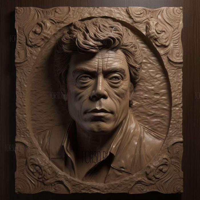 Benicio Del Toro 1 stl model for CNC